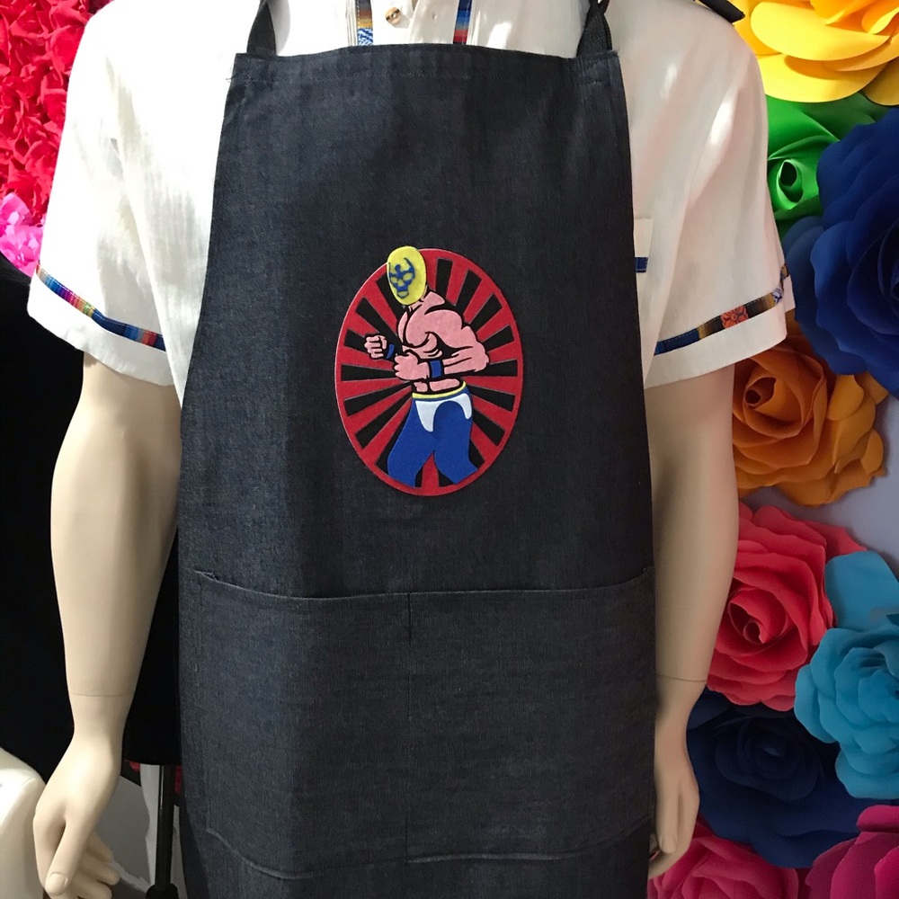 Fathers day Lucha libre apron 5 de mayo